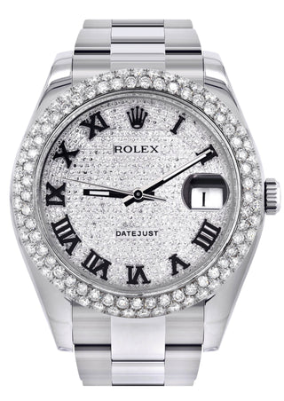 Rolex Datejust II Watch | 41 MM | Diamond Roman Numeral Dial | Two Row | Oyster Band