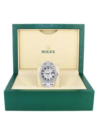 Rolex Datejust II Watch | 41 MM | Diamond Roman Numeral Dial | Two Row | Oyster Band