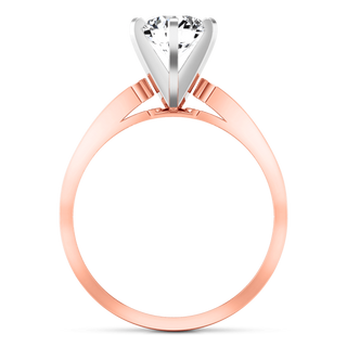 Pave Diamond Engagement Ring Yvonne 14K Rose Gold