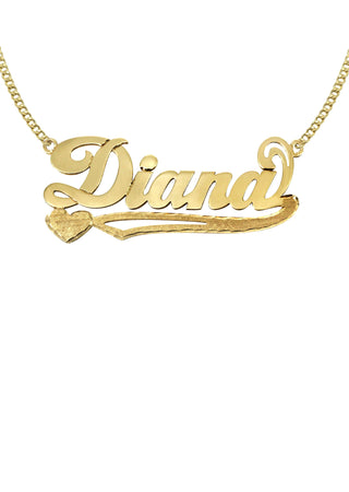 Ladies Plain Name Plate Necklace | Appx. 7.2 Grams