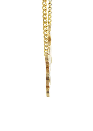 14K Ladies Plain Gold Name Plate Necklace | Appx. 7.7 Grams