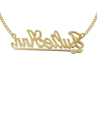 Ladies Two Name Name Plate Necklace | Appx. 7.5 Grams