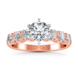 Pave Diamond Engagement Ring Karen 14K Rose Gold
