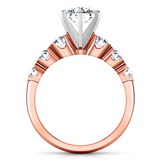 Pave Diamond Engagement Ring Karen 14K Rose Gold